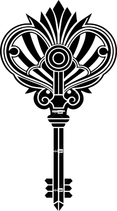 Ai产生的 钥匙 锁 轮廓 打开 开锁 安全 使用权 锁定