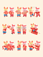 3D兔年春节新年新春喜庆兔子一对兔子套图