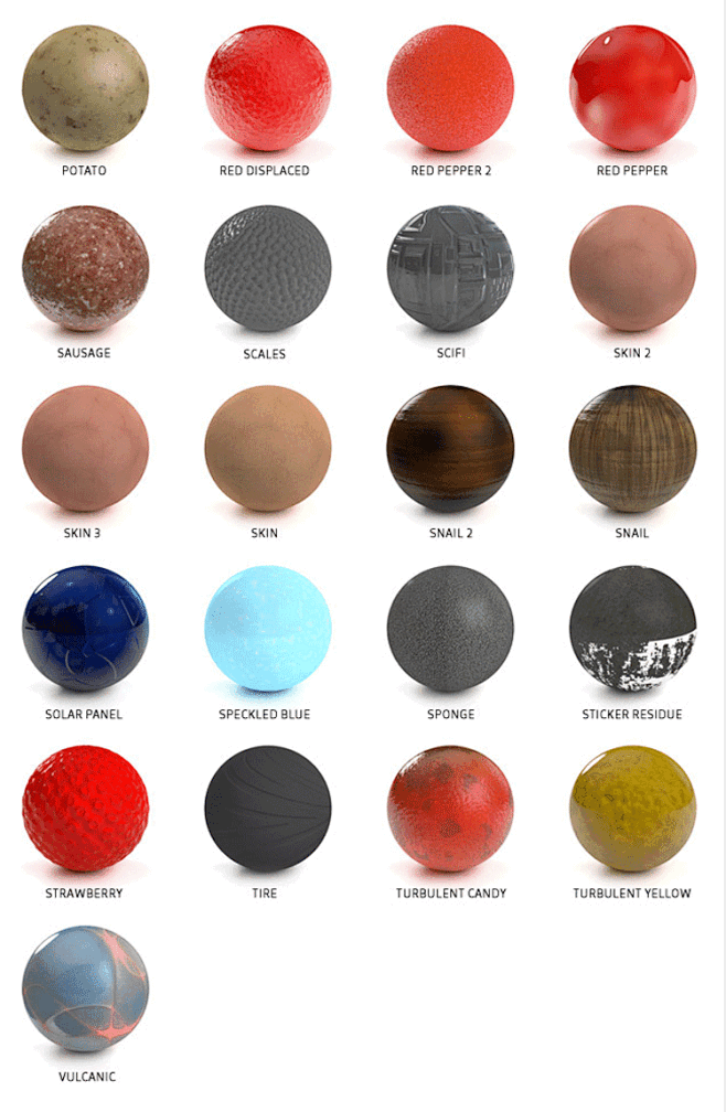 c4d材质库c4d材质球c4d贴图纹理贴图500套预设素材完整版淘宝网