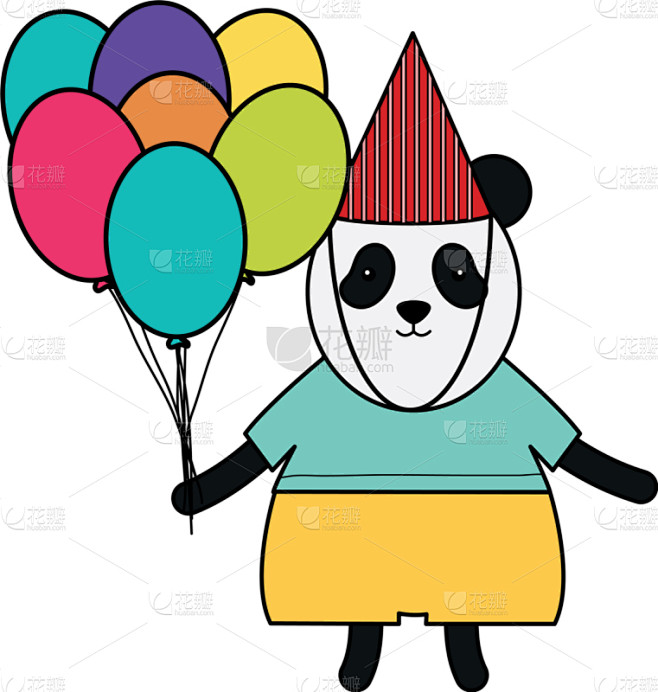 可爱的,熊,生日,熊猫,氦,气球,泰迪熊...