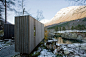 Minimalist Juvet Landscape Hotel in Norway : Designed by Norwegian architects Jensen & Skodvin, the award-winning Juvet Landscape Hotel is located a short walk from Gudbrandsjuvet gorge in Burtigard, Norway. The hotel was erected in a cooperative vent