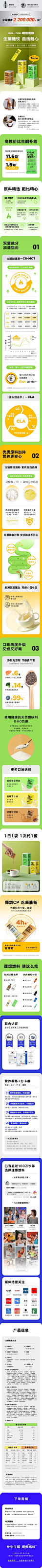 天猫详情页专采：理想燃料生酮能量奶昔5包装香蕉蜜瓜可可防弹冲饮饱腹生酮代餐-tmall.com天猫