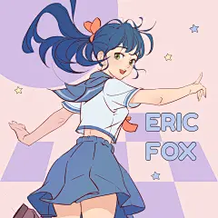 Simple Eric Fox Comic Girl Display Instagram Post