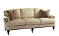 LA7019S 
Somerset Sofa
Dimensions
Overall: W86 D39 H37 in.
Inside: W69 D23 H18 in.
Arm Height: 26 in.
Seat Height: 19 in.
 
Product Features
3 Seat Cushions
Loose Pillow Back
Turned Front Legs with Casters
Standard with #2-V Nail Trim