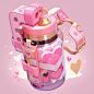 youkia02_A_grenade_pink_as_the_main_color_color_scheme_as_green_5