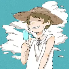 温暖治愈的男孩子和猫咪插画，配色清新，满满的故事感