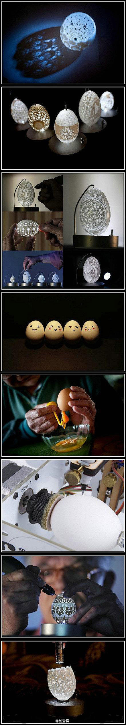 创意赏：鸡蛋壳上的艺术！惊到了！