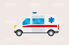 矢量救护车  - 源文件下载【酷图网】120急救,抢救,救护车,卡通救护车,扁平化矢量,卡通,矢量,插画,