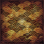 Japanese traditional waves pattern, seigaiha　青海波