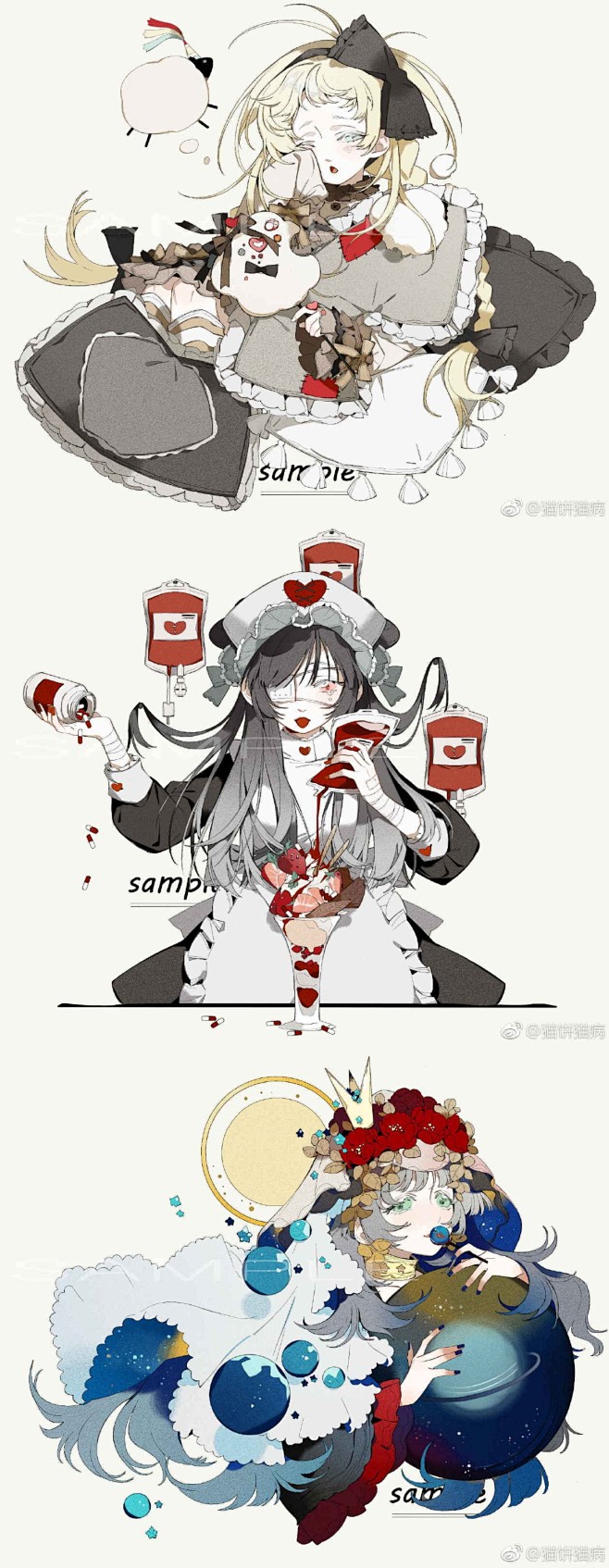 纸胶带：糖瘾，画师：猫饼猫病，画师微博：...