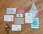 travel wedding inspiration invite