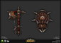 Warcraft Weapons, Calvin Boice : I made these as an art test for World of Warcraft.  