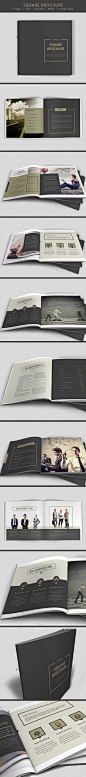 Minimal square Brochure by sz 81, via Behance