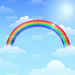 彩虹背景  - 源文件下载【酷图网】彩虹,自然现象,彩虹背景,彩虹壁纸,卡通,天气,光学现象,天虹,美丽漂亮,简笔画