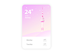 清小许采集到APP-天气