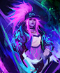 K/DA Akali fanart #leagueoflegends #kda #akali