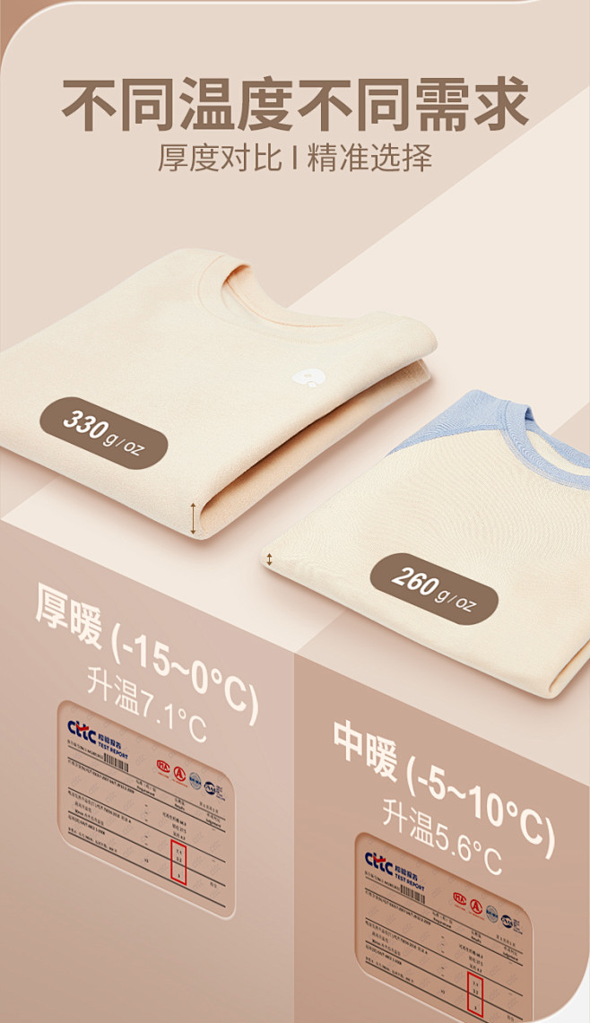 Q21小奶皮儿童发热保暖内衣套装秋衣秋裤...