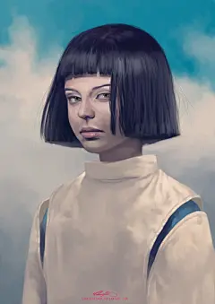 Christina Zakhozhay人物角色插画作品