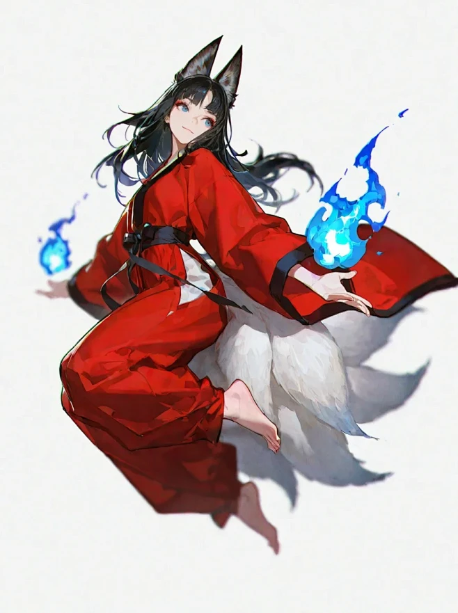 狐火_2_疾风烈酒(AI绘画)_来自小红书网页版-花瓣网