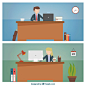 Pack of workplace Free Vector