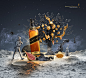 Johnnie Walker Mid-Autumn Festival : Shotopop was tasked by LOVE Creative to handle the Johnnie Walker 2013 Mid Autumn Festival Campaign for the Chinese market. This included a set of Key Visuals, special edition packaging for the Black and Gold Label bot