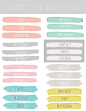 Watercolor Social Media Icons  Watercolor Swashes by AngieMakes, $5.00  watercolor swashes maybe?: 