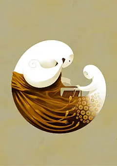 [暖艺术]Narm插画作品：泰国的佛教_暖岛