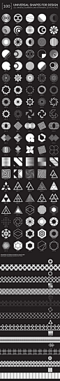 100 geometric shapes. Part 2 $15 by Vanzyst on @creativemarket