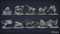 Creature Sculpts for "Primal: the Awakening"