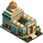 ElMadinah Game Art : The following isometric buildings were made for Elmadina Facebook game, the architectural style is inspired by the Middle eastern region, with influences of the islamic architecture etc. This project was done under the Mentorship of H