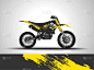 racing motorcycle wrap decal and vinyl sticker