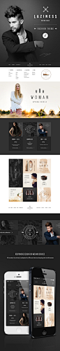 Laziness psd Theme on Behance #素材#