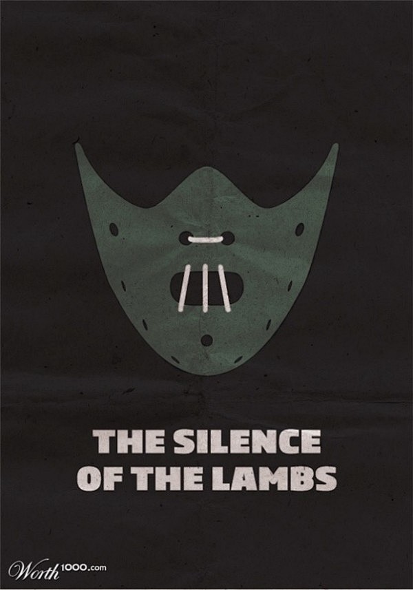 《沉默的羔羊》简约电影海报设计——少即是...