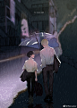 #茂灵# 下雨天的日子 ​​​​_插画 _急急如率令-B46121614B- _T2019316