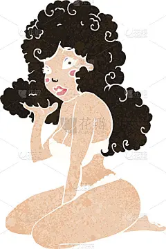 卡通海报女郎