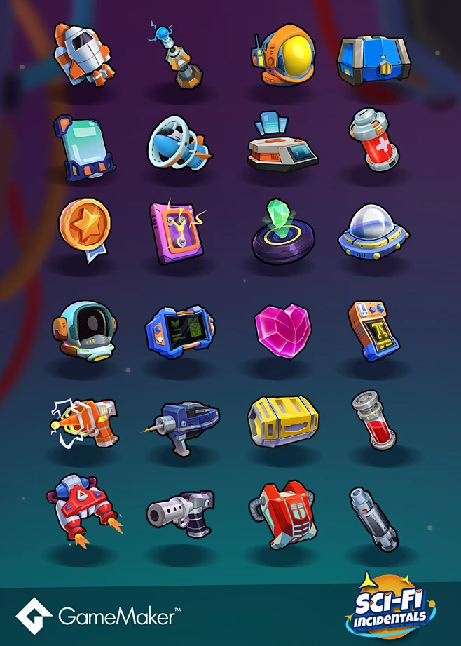 Digital Art gameart GameAsset GameIcon gameUI mobilegame scifi design ...