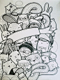 #monsters #doodle by #dushky: