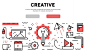 Creative concept infographic