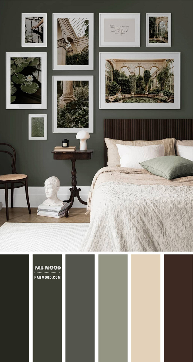 5种平静的颜色，非常适合客厅：白色和绿色...