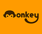 Monkey字体设计 字体设计 猴子 M字母 动物 棕色 聪明 卡通 商标设计  图标 图形 标志 logo 国外 外国 国内 品牌 设计 创意 欣赏