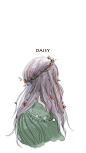 背影女孩。-林井西__涂鸦王国插画
