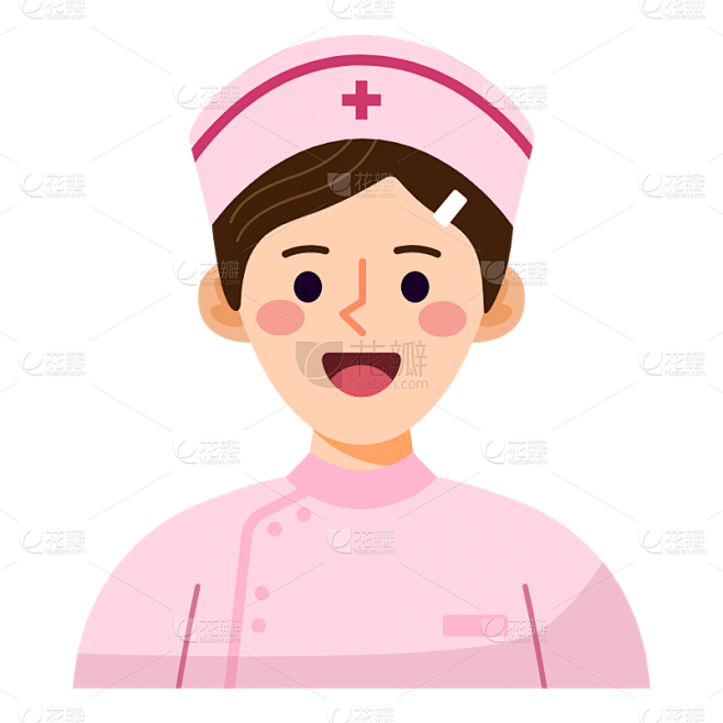 ICON-人物头像元素-护士