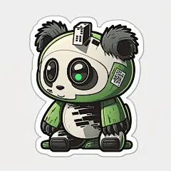 AI绘画_Prompts_Juinor_Size_cute_cyber_panda_sticker_cartoon_style_6c230f70-8736-4f6c-b849-9b48d63d4be6_xpanx.com