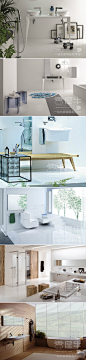 #浴室##卫浴##卫生间##简约#
纯白色是永远的流行色，前四款的设计都包含着大量的白色，清爽自然的色调能让心情瞬间宁静。当然也可以根据个人的喜好，增加少量彩色物品点缀。后两款的设计则使用了相对比较多的原木，纯白色与原木永远是最默契的组合，它们的搭配总能让冷静的空间霎时间充满温情。