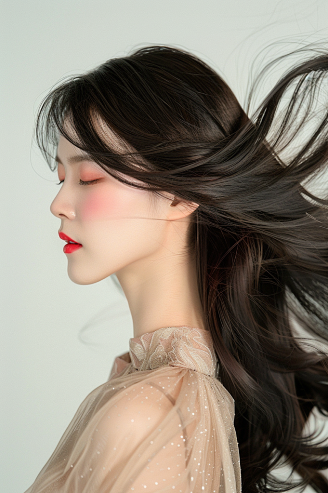 女生发型素材时髦人气发型