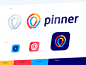 Pinner logo design identity tubik