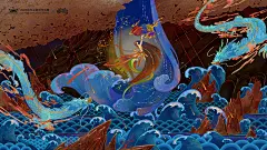 女娲补天_插画-绘王社区