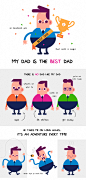 My dad is the best dad : A wee hommage to all the dads in the world