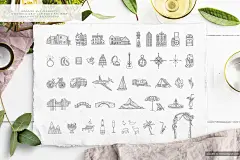创意文艺风格婚礼邀请函水彩元素设计素材Wedding-Map-Creator #289220-设计元素-@美工云(meigongyun.com)