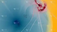 幻想中混乱的五颜六色的分形图案。抽象分形形状。3d 渲染插图背景或壁纸
